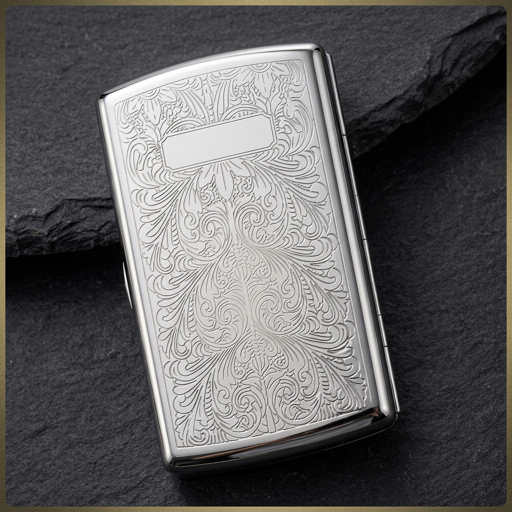 Flora Case floral-scroll pattern detail