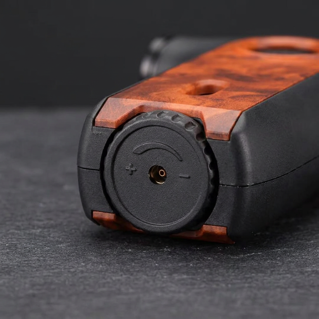Ember Torch base adjustment dial and refill port detail