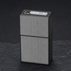Coil Case brushed grey front view