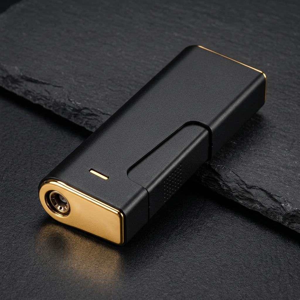 Onyx Torch gold-tone nozzle and textured trigger detail