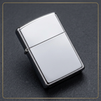 Mirror Flip closed lid and polished border detail