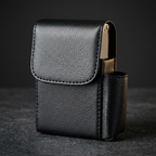Leather Carry Case grain stitching and lighter sleeve detail
