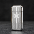 Regent Lighter silver-tone patterned front view