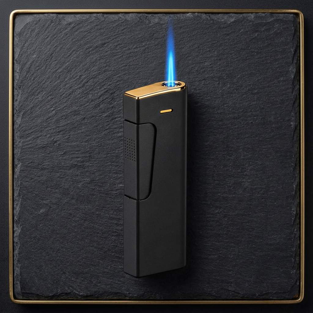 Onyx Torch single blue jet flame use view