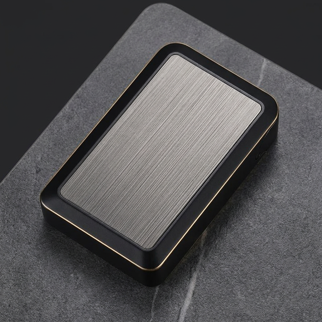 Slate Case brushed finish detail