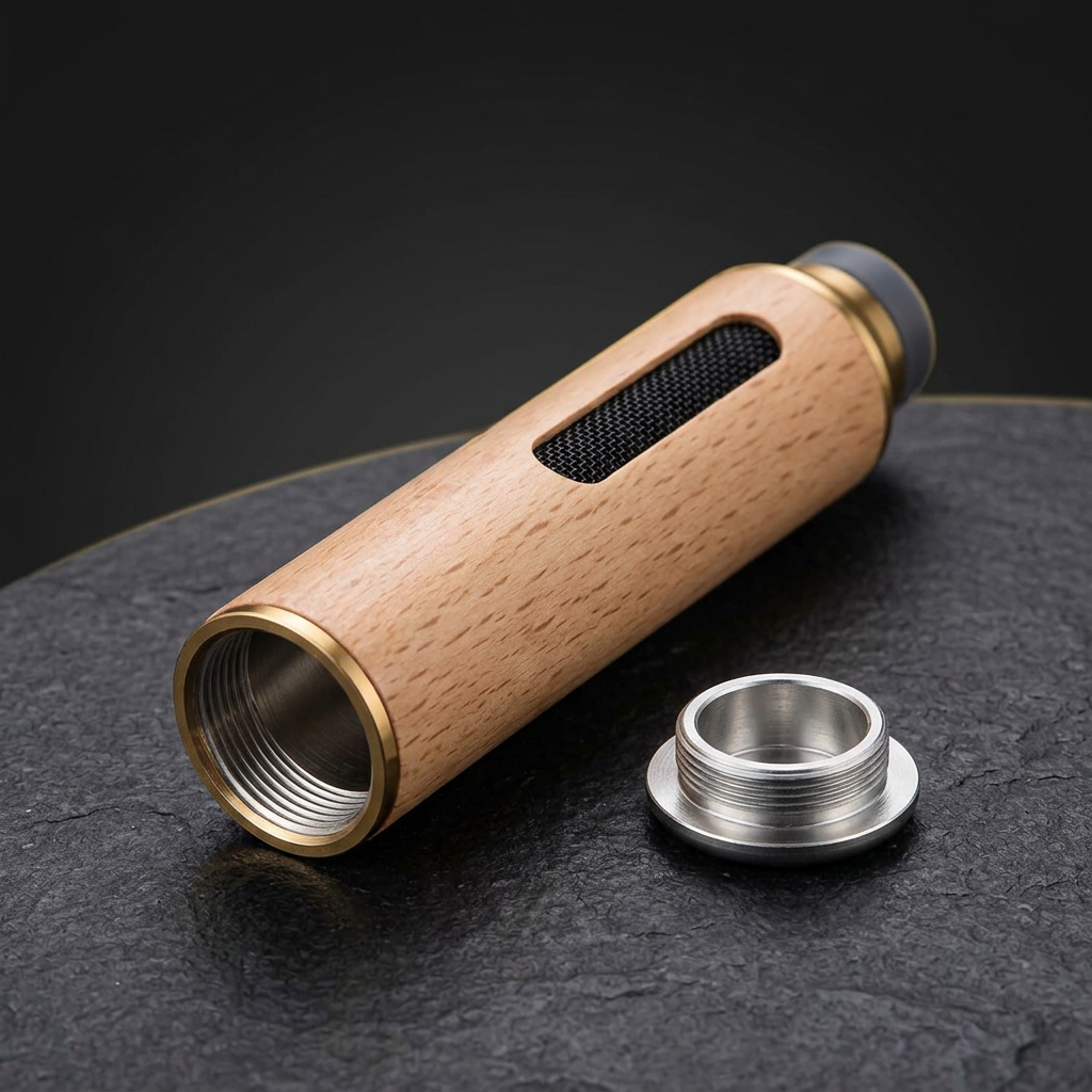 Ash Pod open bottom with removable threaded cap