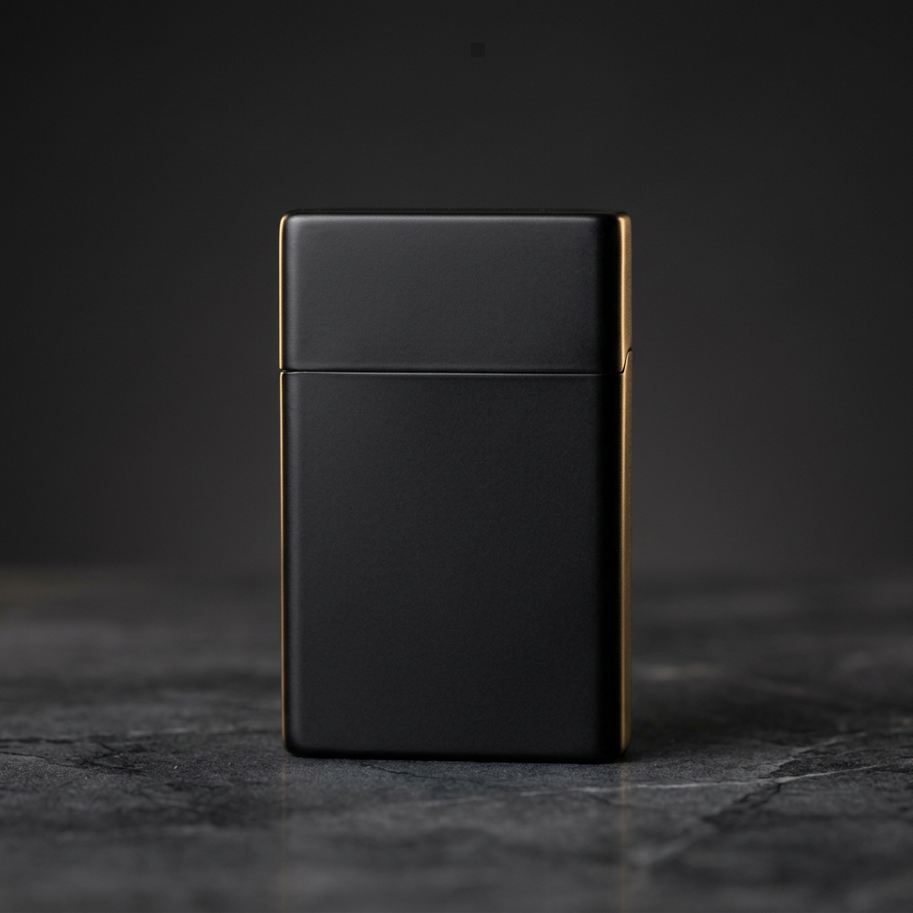 Signature Lighter blank black front view