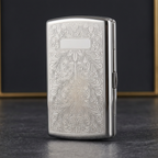 Flora Case side view with polished edge and hinge