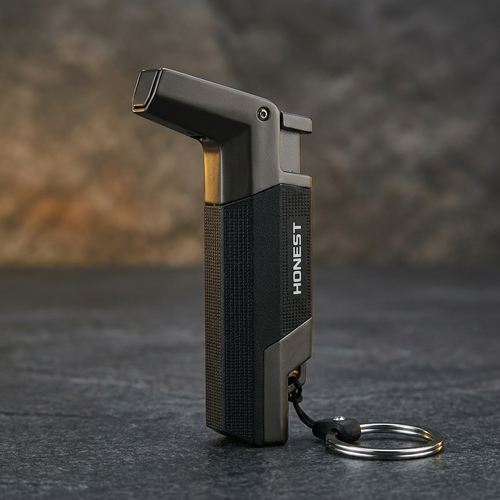 Apex Torch lighter side angle showing textured grip