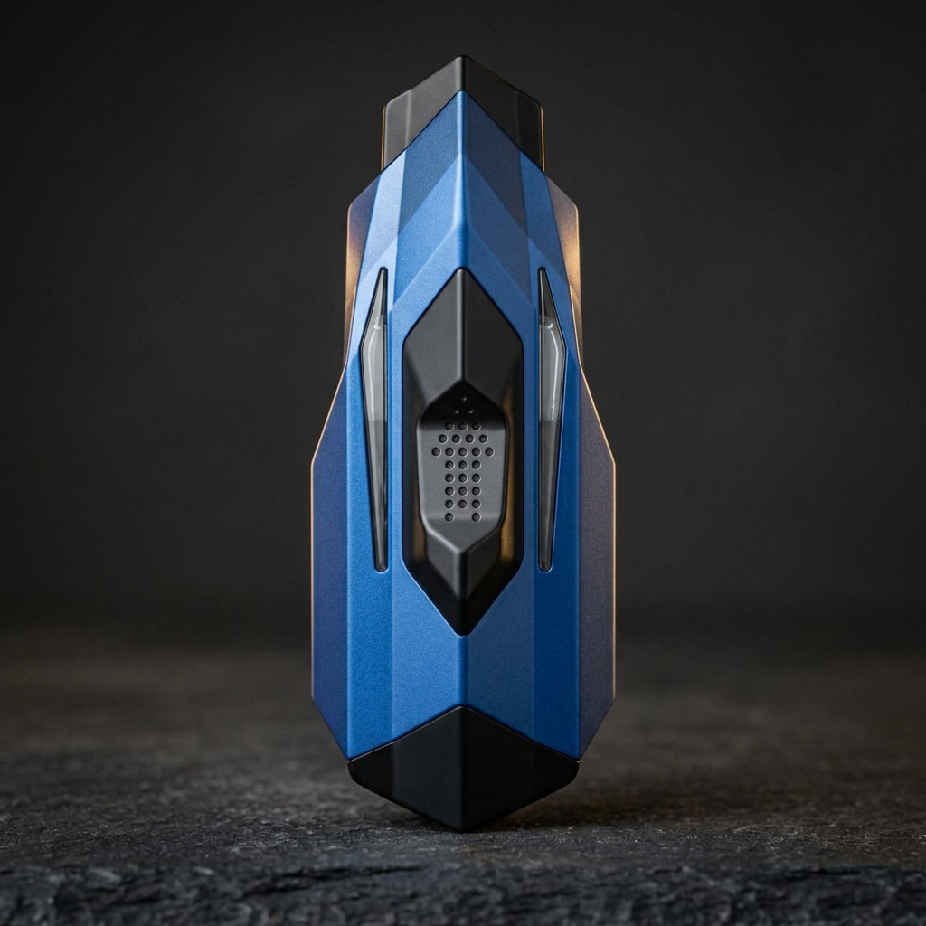 Prism Lighter faceted panel and central grille detail