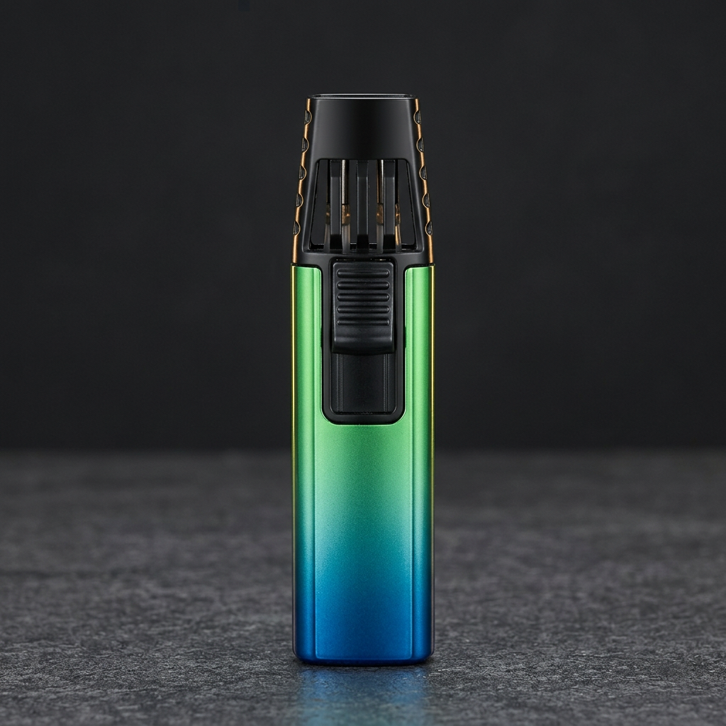 Twin Torch green-blue gradient front view