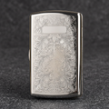 Flora Case silver-tone floral patterned front view