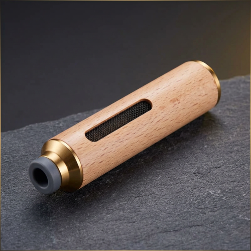 Ash Pod side view showing mesh window and cylindrical shape