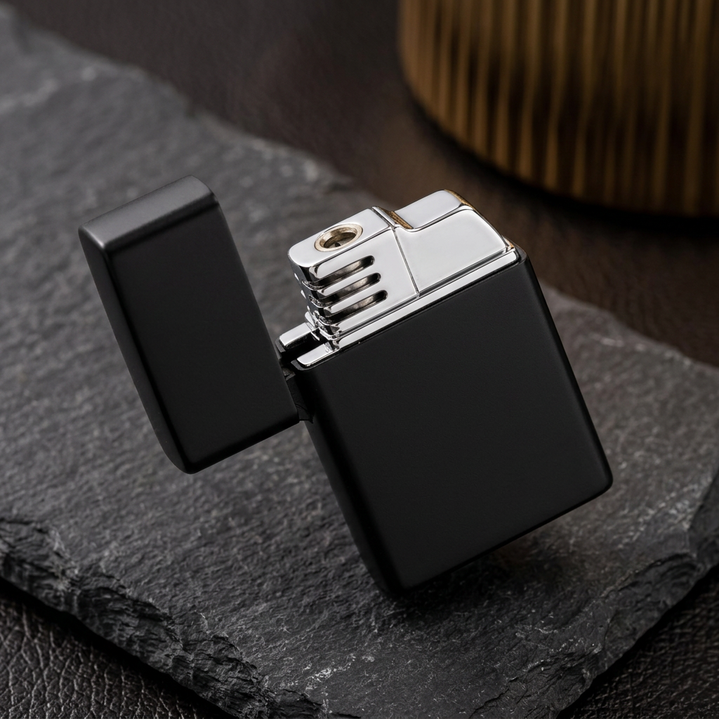 Signature Lighter polished burner detail
