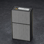 Coil Case side view with textured black panel