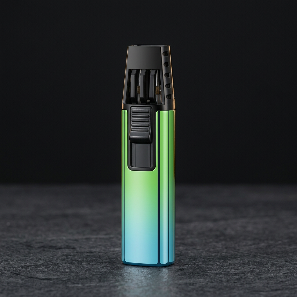 Twin Torch angled side view with black vented head