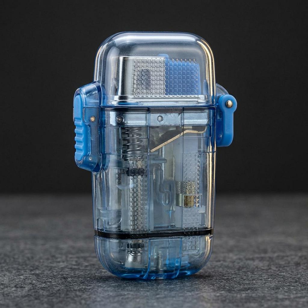 Glacier Lighter blue side hardware and angled view